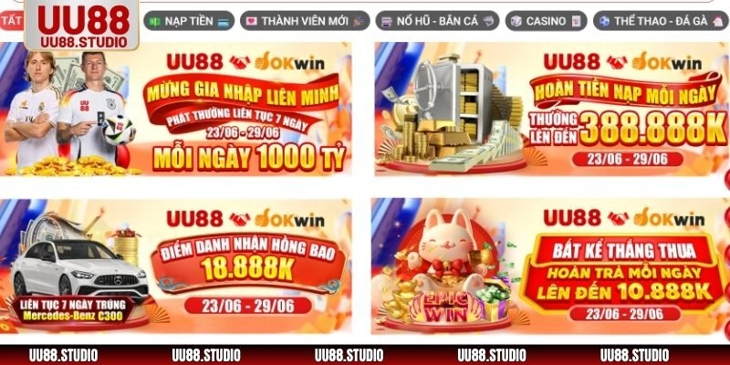 Sân chơi mang đến nhiều chương trình khuyến mãi đặc biệt 